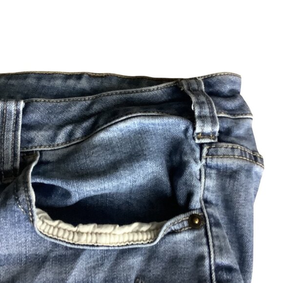 Venezia Womens Distressed Denim Jeans Sz 24 Blue 5 Pocket Design Button Closure - Picture 15 of 16